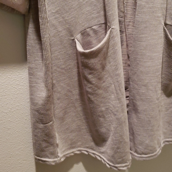 DONNI BROWN CARDIGAN SWEATER OPEN FRONT OVERSIZED BOHO CASUAL WOMENS SIZE OSFM - Picture 2 of 9